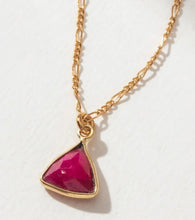Load image into Gallery viewer, Bermuda Triangle Dainty Collar Gemstone Necklace-Ruby
