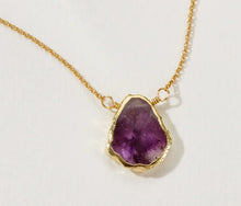 Load image into Gallery viewer, Earth, Wind and Fire Gemstone Necklace-Amethyst

