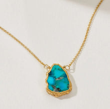 Load image into Gallery viewer, Earth, Wind and Fire Gemstone Necklace-Turquoise
