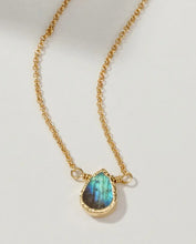 Load image into Gallery viewer, Delicate Gemstone Necklace-Labradorite
