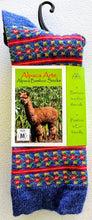 Load image into Gallery viewer, Tey Art Alpaca Socks-Spring Buds Blue
