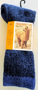 Tey Art Alpaca Socks-Twist Blue (L) Men's