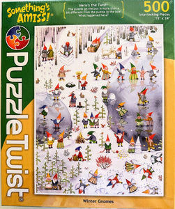 Puzzle Twist Winter Gnomes Puzzle