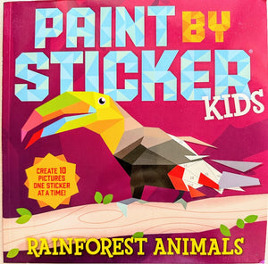 Paint by Sticker Kids-Rainforest Animals