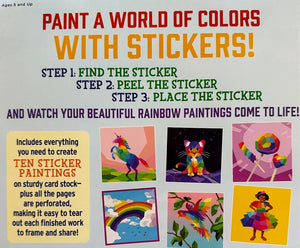 Paint by Sticker Kids-Rainbows Everywhere