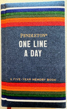 Load image into Gallery viewer, Pendelton One Line a Day Memory Book
