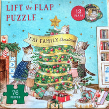 Load image into Gallery viewer, Cat Family Christmas Lift the Flap Puzzle
