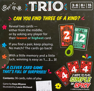 Happy Camper Trio Card Game