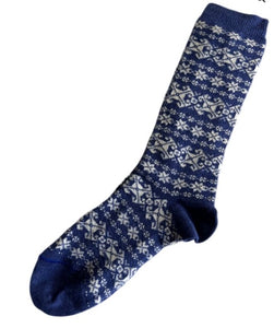 Tey Art Alpaca Socks Oslo Blue