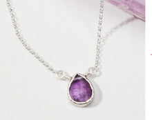 Load image into Gallery viewer, Delicate Gemstone Necklace-Amethyst

