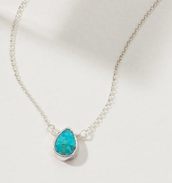 Delicate Gemstone Necklace-Turquois