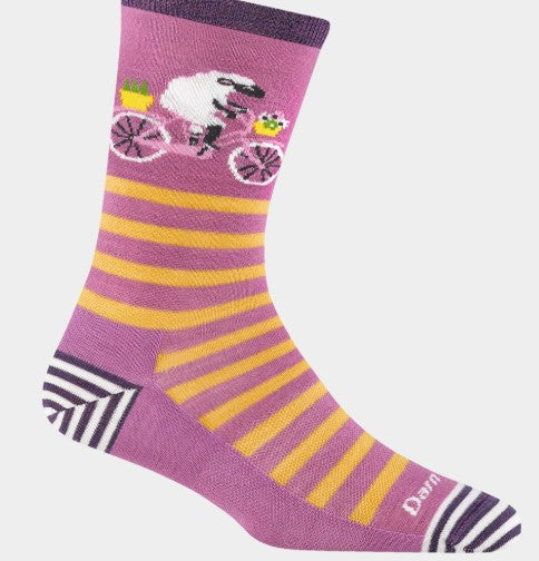 Darn Tough Animal Haus Crew-Lilac (M)