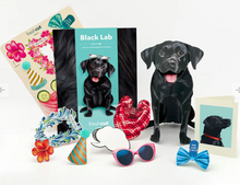Load image into Gallery viewer, Black Lab Pop-Up Paper Card
