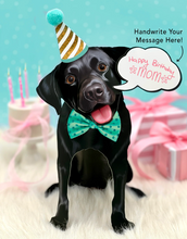 Load image into Gallery viewer, Black Lab Pop-Up Paper Card
