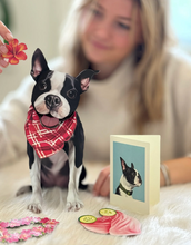 Load image into Gallery viewer, Boston Terrier Pop-Up Paper Card
