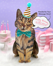 Load image into Gallery viewer, Brown Tabby Pop-Up Paper Card
