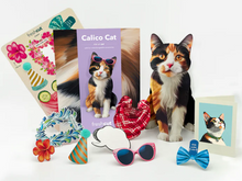Load image into Gallery viewer, Calico Cat Pop-Up Paper Card
