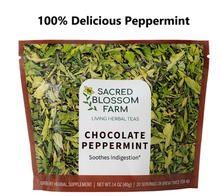 Load image into Gallery viewer, Sacred Blossom Farm Chocolate Peppermint Herbal Tea
