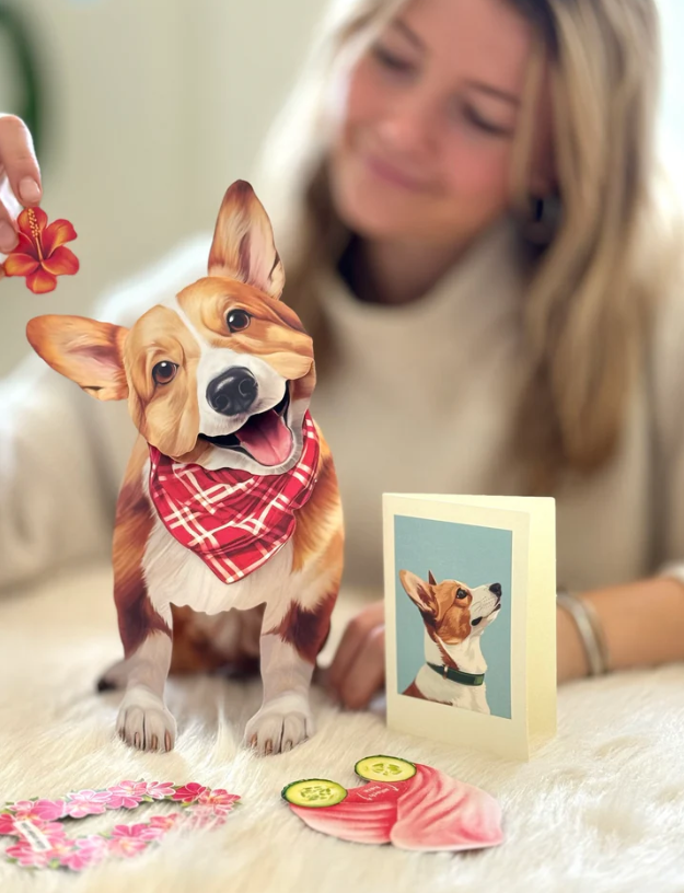 Corgi Pop-Up Paper Card