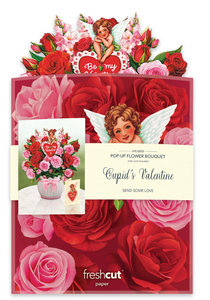 Cupid's Valentine Pop-Up Paper Flowers