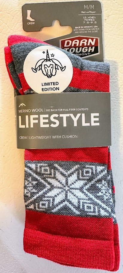 Darn Tough Elsa Crew-Gray (M)