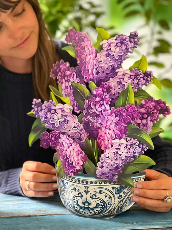 Fresh Cut Paper Flowers-Garden Lilacs