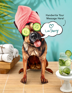 German Shepherd Pop-Up Paper Card