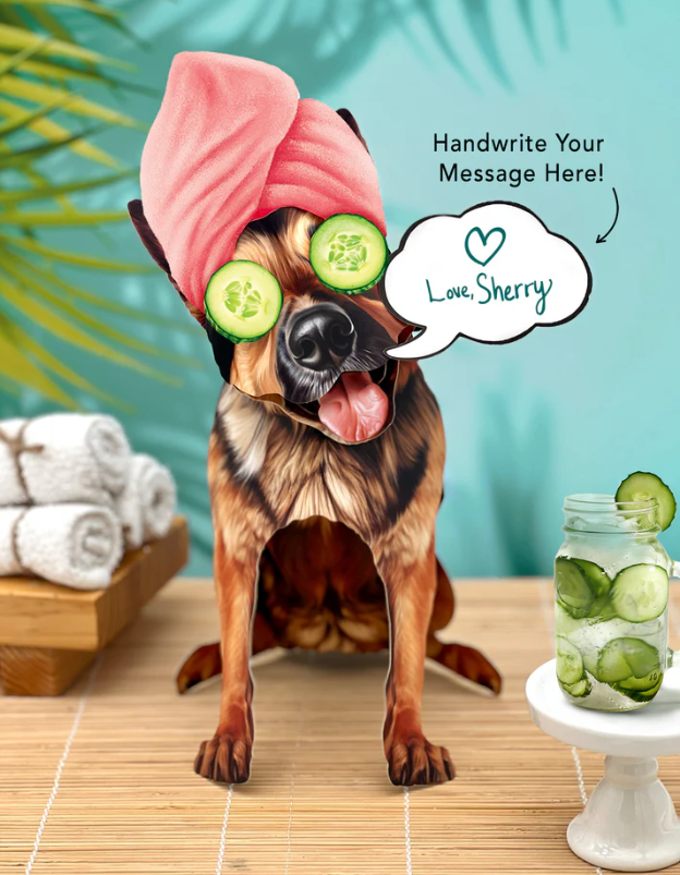 German Shepherd Pop-Up Paper Card
