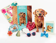 Load image into Gallery viewer, Golden Retriever Pop-Up Paper Card
