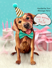 Load image into Gallery viewer, Golden Retriever Pop-Up Paper Card
