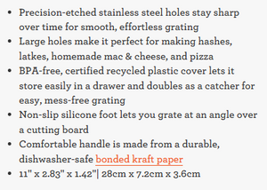 Full Circle Grate Expectations Coarse Grater