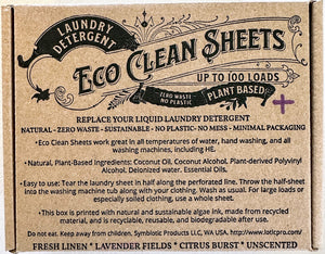 Eco Clean Laundry Sheets-Lavender Fields