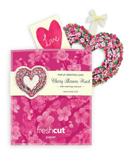 Fresh Cut Paper Flowers-Mini Cherry Blossom Heart