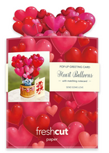 Load image into Gallery viewer, Heart Balloons Mini Pop-Up Paper Flowers
