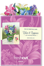 Load image into Gallery viewer, Fresh Cut Paper Flowers-Mini Lilies &amp; Lupines
