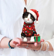 Load image into Gallery viewer, Christmas Kitten Pop-Up Greeting Card
