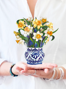 English Daffodils Mini Pop-Up Paper Flowers