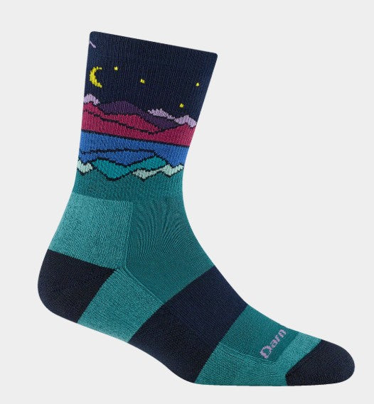 Darn Tough Mirror Lake Micro Crew-Teal (M)