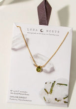 Load image into Gallery viewer, Delicate Gemstone Necklace-Peridot
