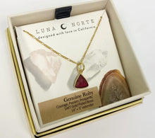 Load image into Gallery viewer, Bermuda Triangle Dainty Collar Gemstone Necklace-Ruby
