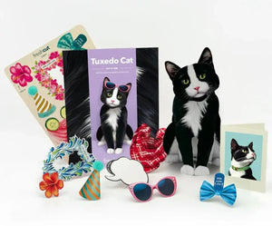 Tuxedo Cat Pop-Up Paper Cards