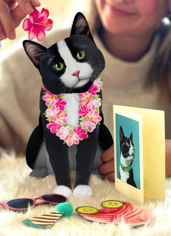 Tuxedo Cat Pop-Up Paper Cards