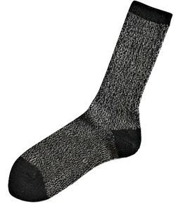Tey Art Alpaca Socks-Twist Charcoal (M)