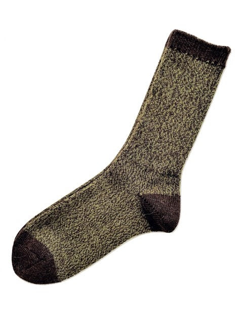 Tey Art Alpaca Socks-Twist Camel (L)