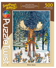 Load image into Gallery viewer, Puzzle Twist "Winter Moose" Puzzle
