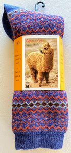 Tey Art Alpaca Socks-Alhambra Blue (M)