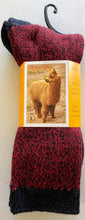 Load image into Gallery viewer, Tey Art Alpaca Socks-Twist Red/Black (L)
