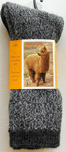 Tey Art Alpaca Socks-Twist Charcoal (L) (Mens)