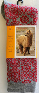 Tey Art Alpaca Socks-Corazon Charcoal (M)
