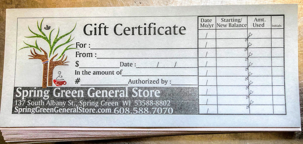 Gift Certificate ($40)